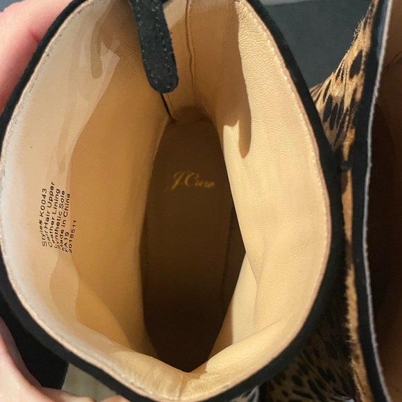 NWT / B J.Crew calf hair leopard bootie 12‎ - Picture 5 of 10